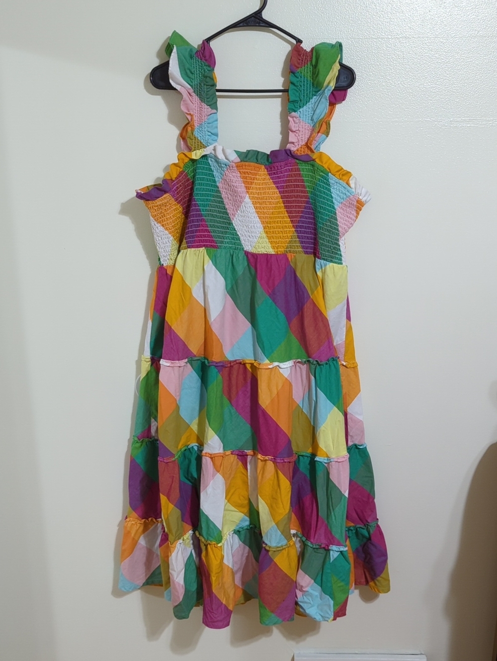 Crown & Ivy Plaid Smocked Dress - Picture 2 of 7